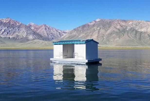 Floating Restroom Mono Lake